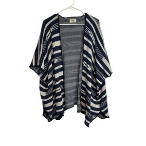Marine Layer Knit Cotton Sweater Poncho size M L